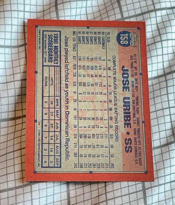 Card back