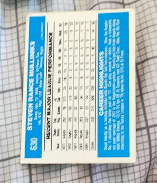 Card back