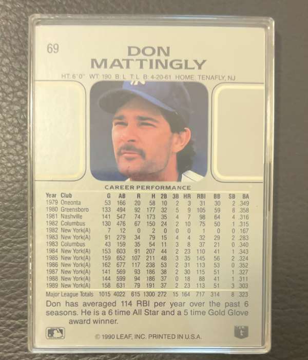 Card back