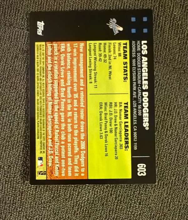 Card back
