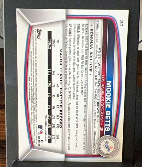 Card back