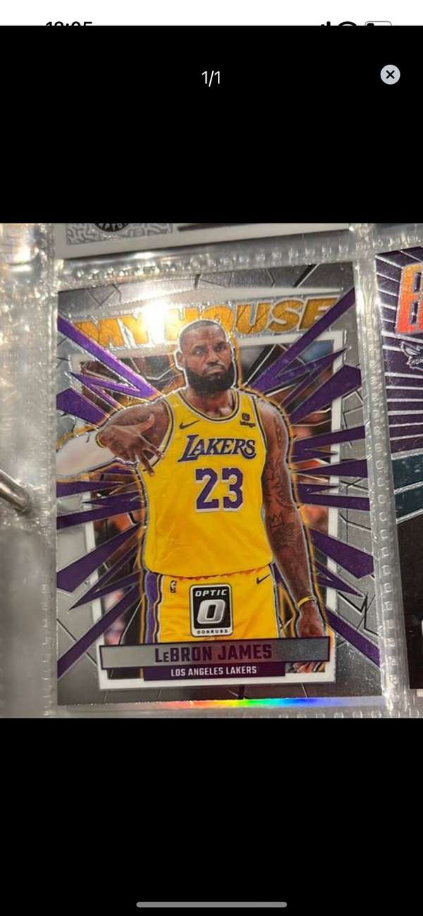 23-24 LEBRON JAMES DONRUSS OPTIC NBA #2 MY HOUSE CARD LAKERS  