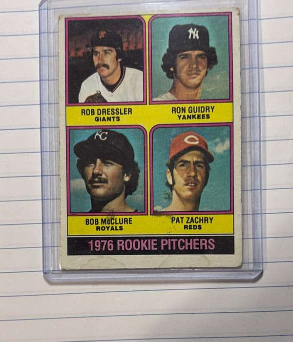 #599 1976 Rookie Pitchers (Rob Dressler / Ron Guidry / Bob McClure / Pat Zachry)