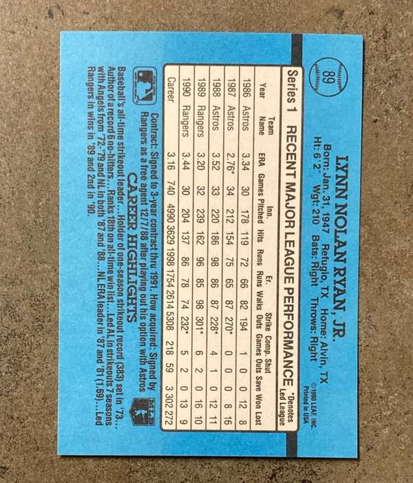 Card back