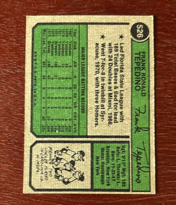 Card back