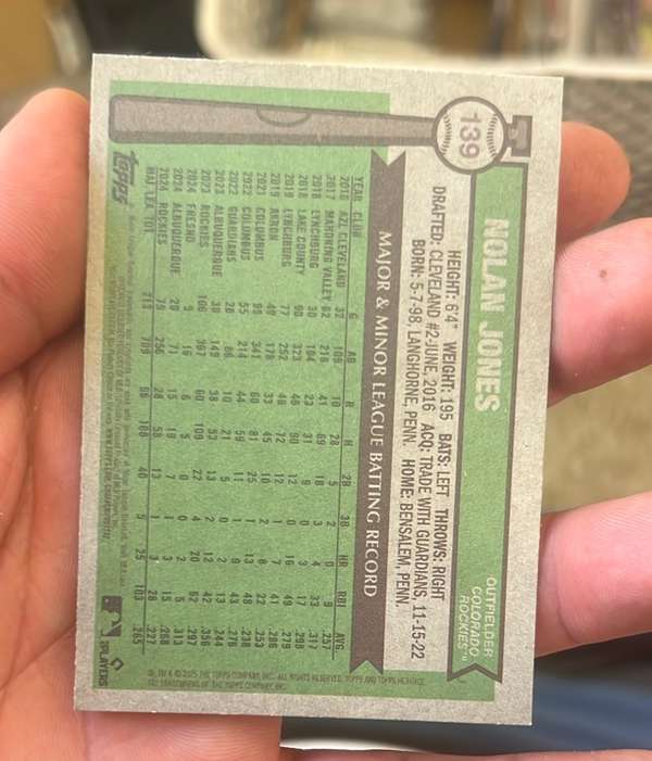 Card back