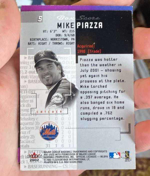 Card back