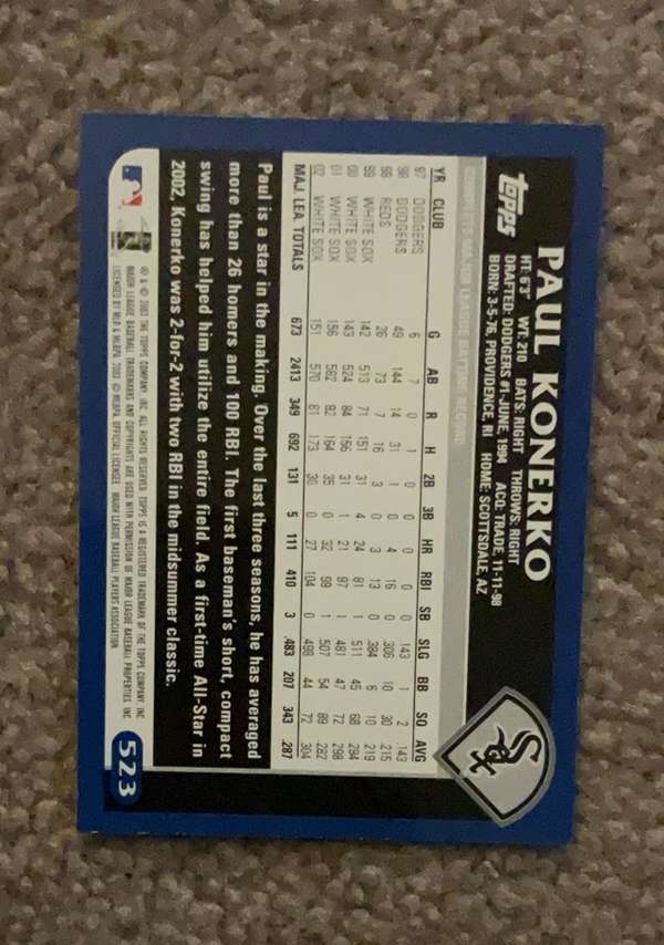 Card back