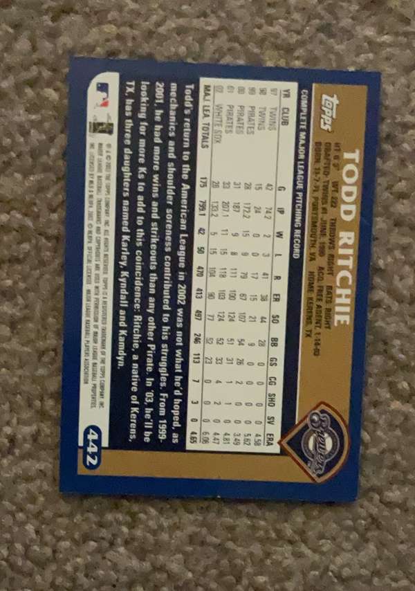 Card back