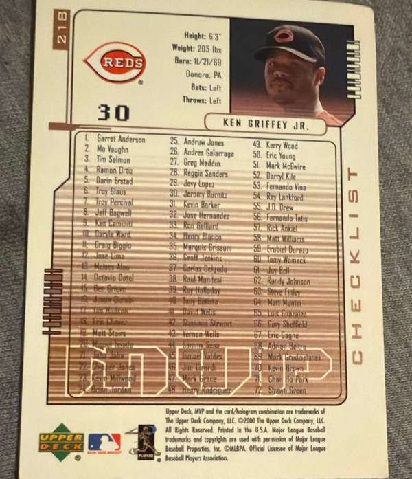 Card back