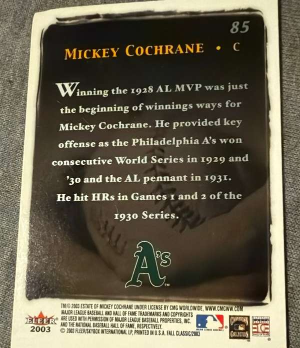 Card back