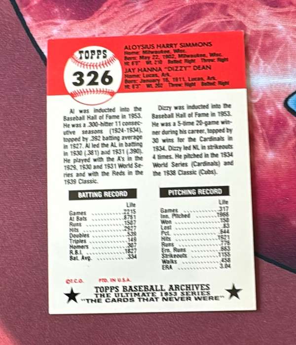 Card back
