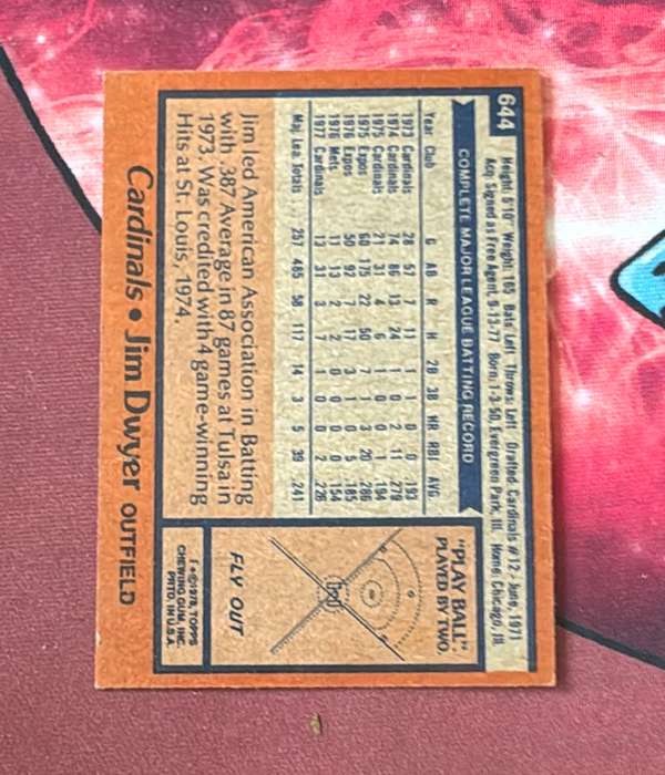 Card back