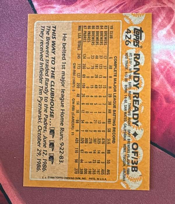 Card back