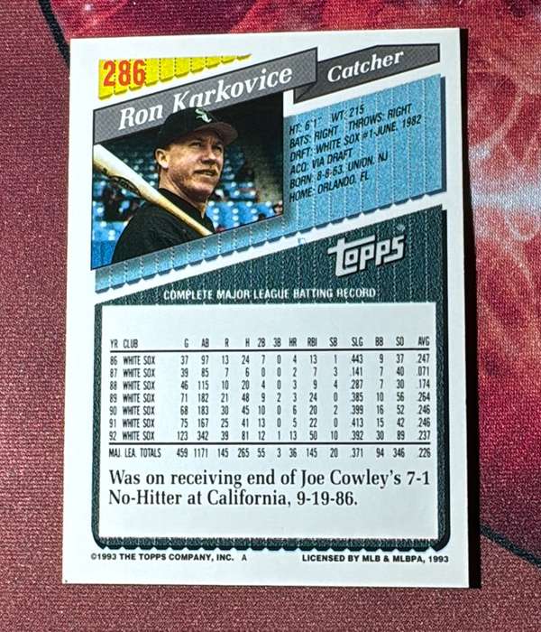 Card back