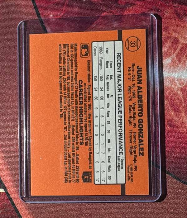 Card back