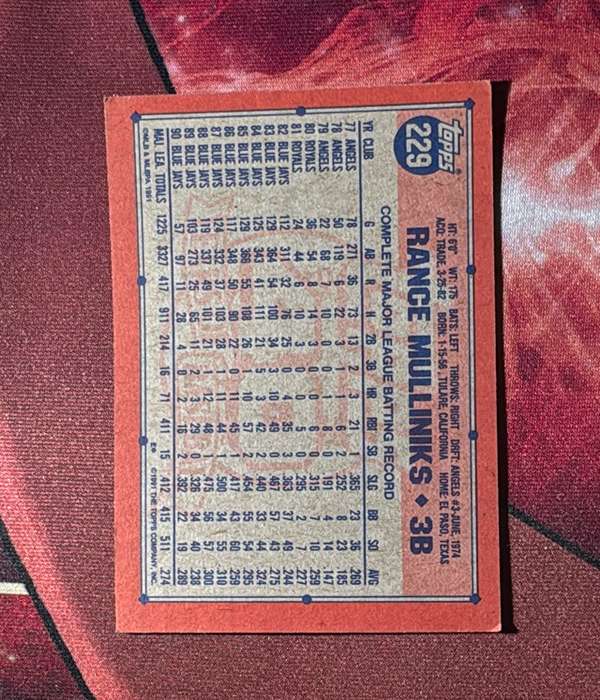 Card back