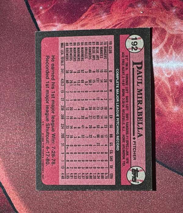 Card back
