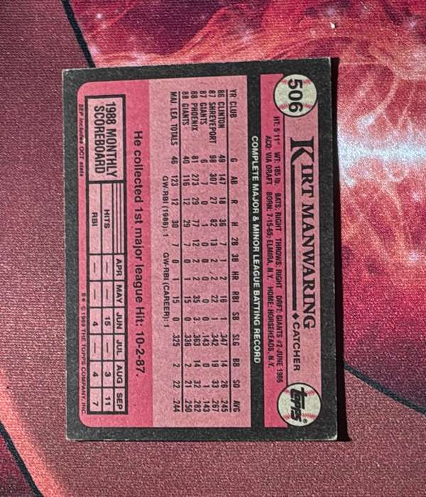 Card back