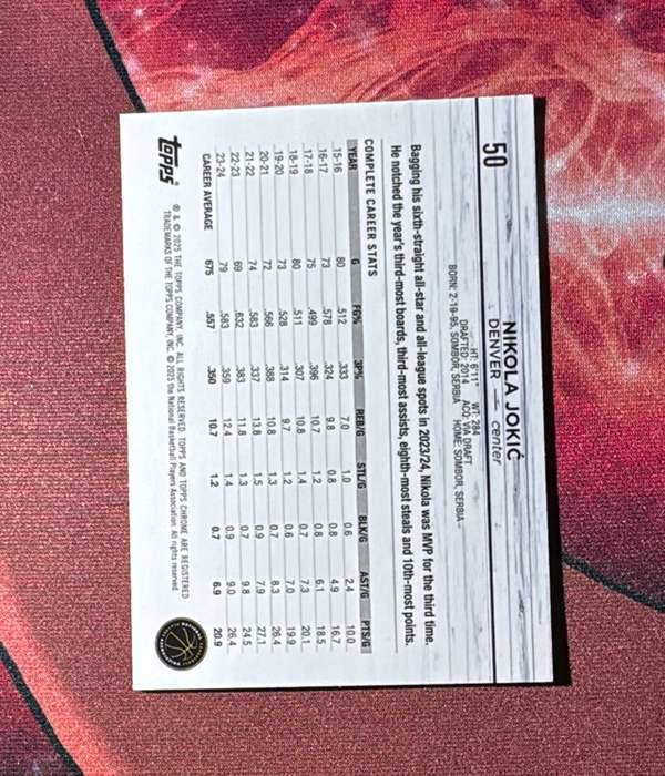 Card back