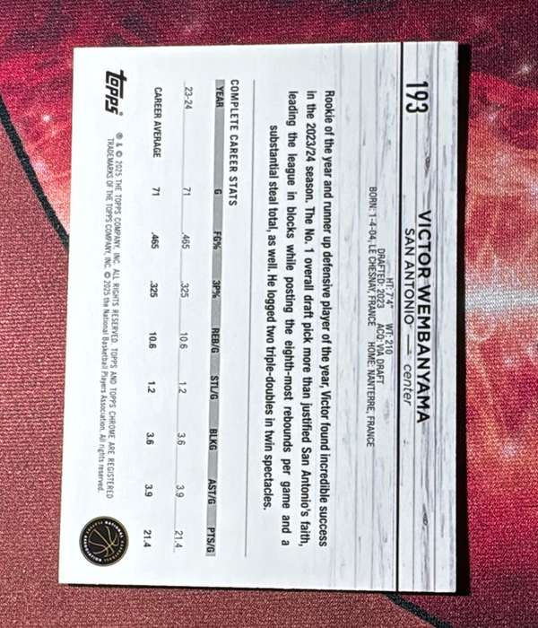 Card back