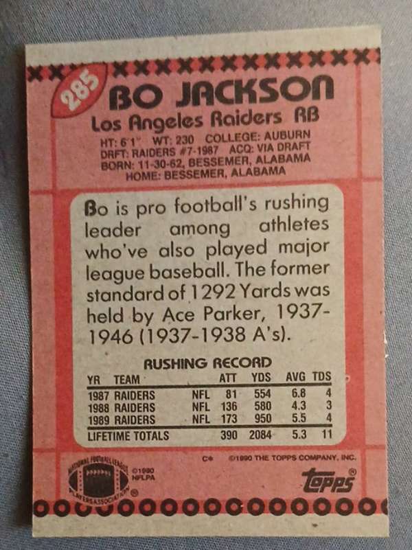 Card back