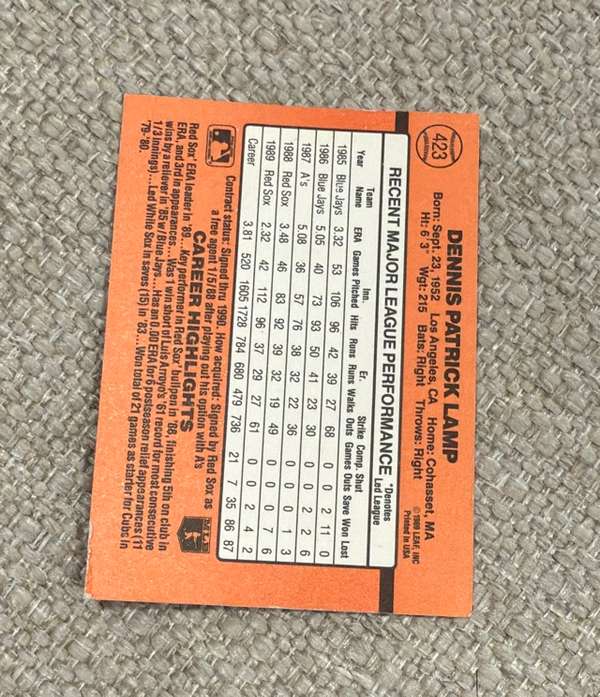 Card back