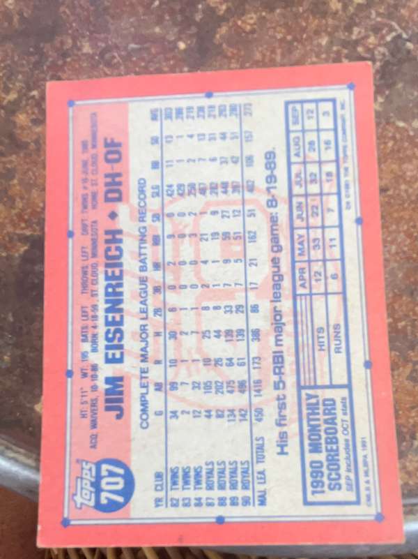 Card back