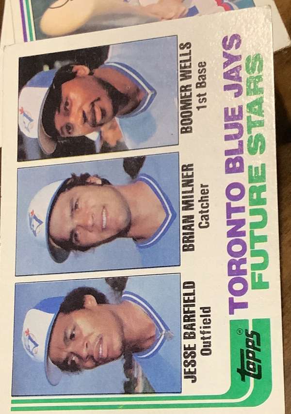 Blue Jays Future Stars (Jesse Barfield / Brian Milner / Boomer Wells)