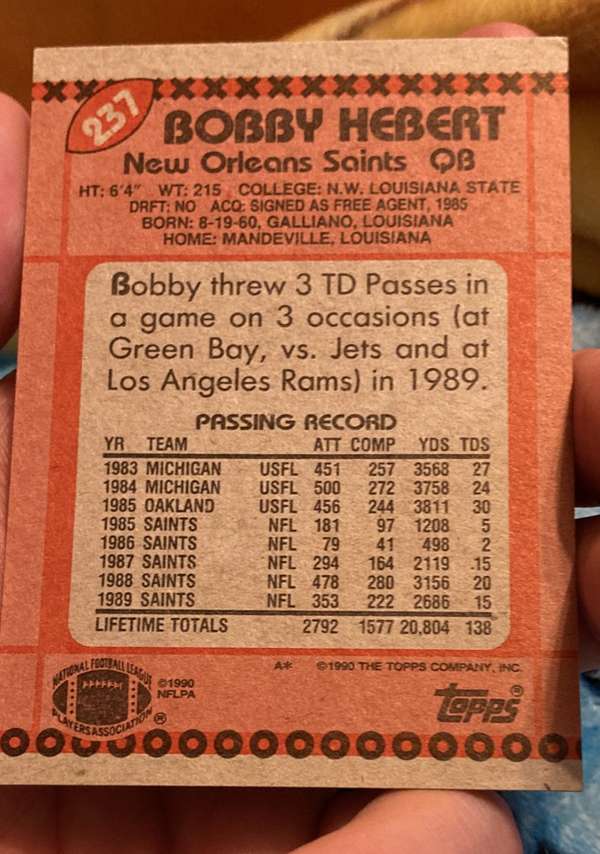 Card back