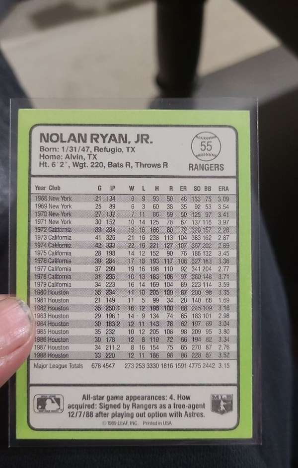 Card back