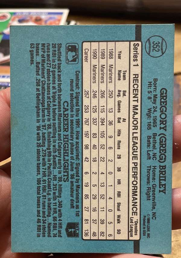 Card back