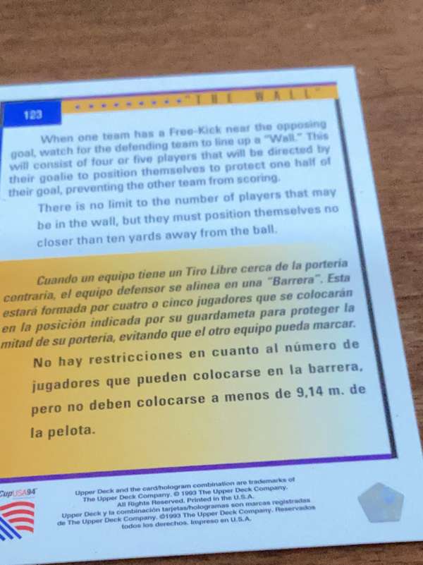 Card back