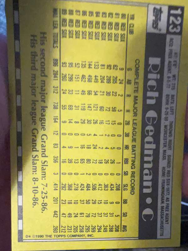 Card back
