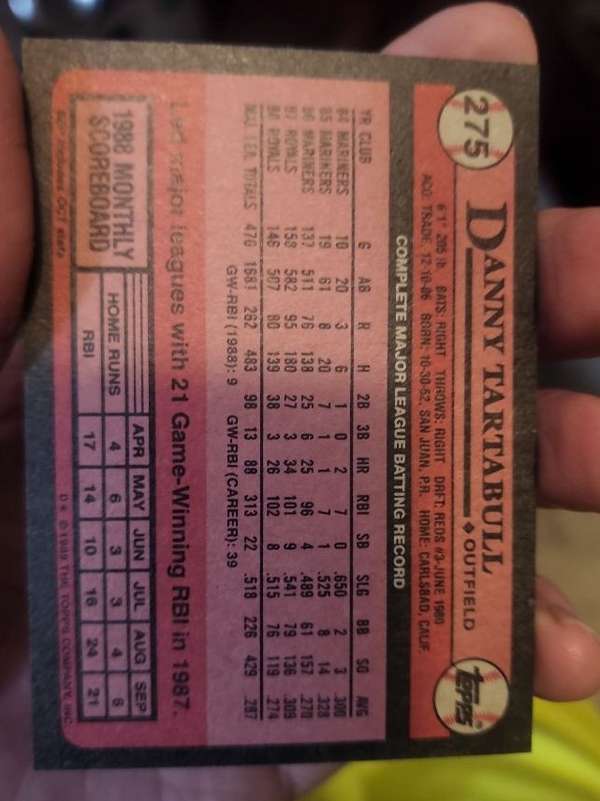 Card back