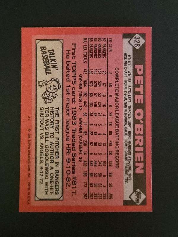 Card back