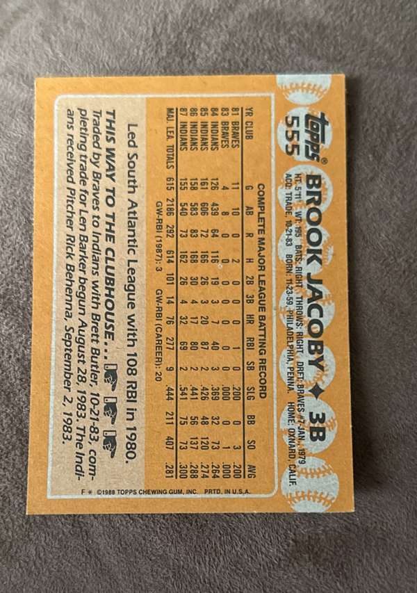 Card back