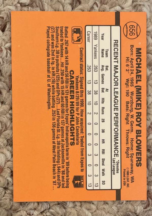 Card back