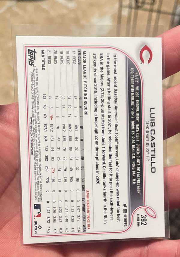 Card back