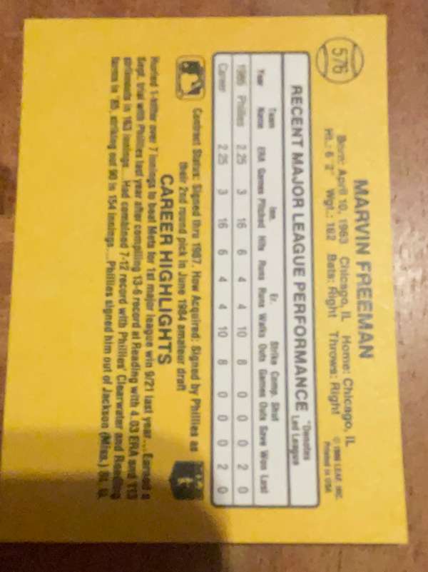Card back