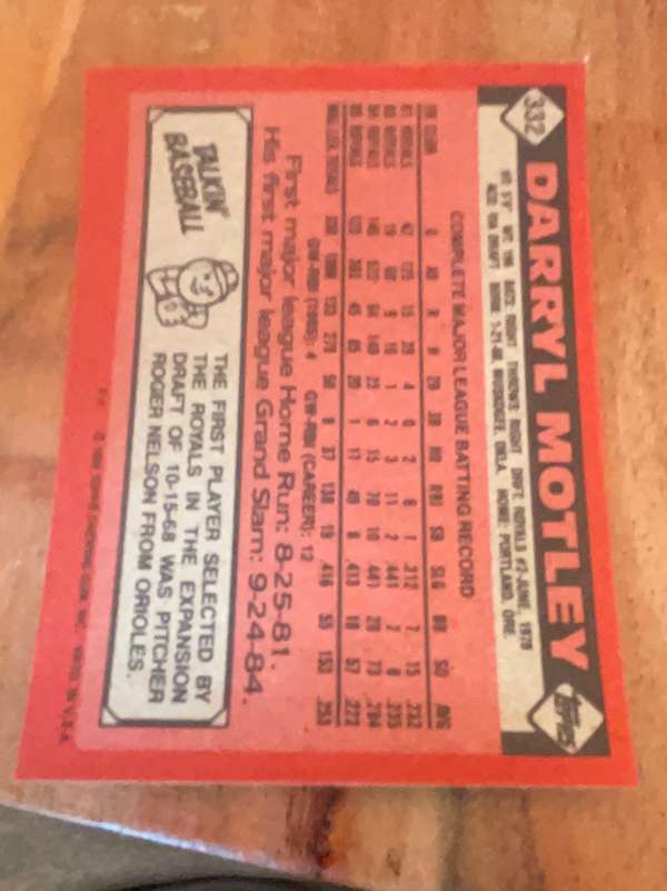 Card back