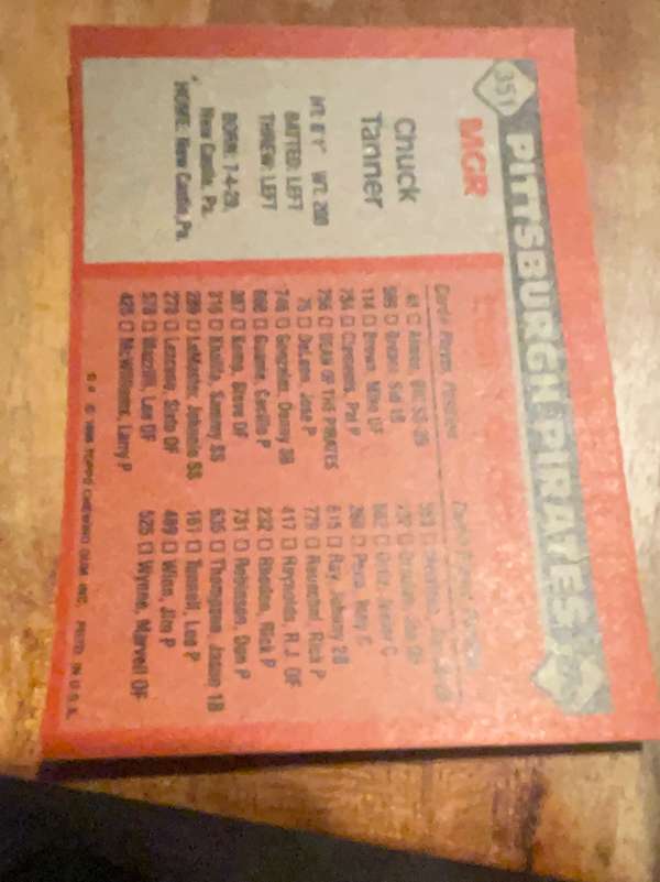 Card back