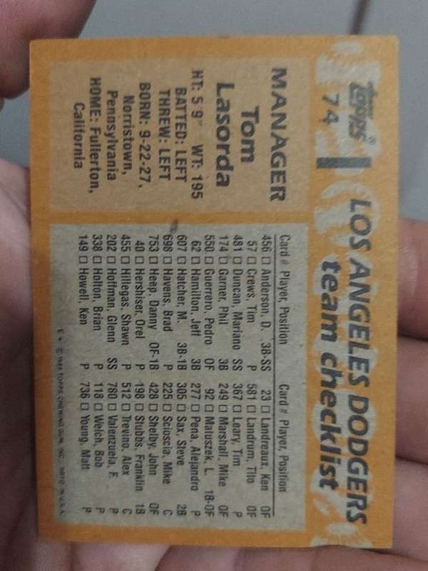 Card back
