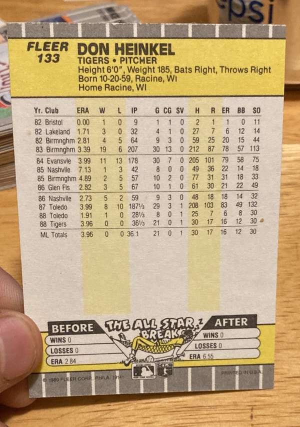 Card back