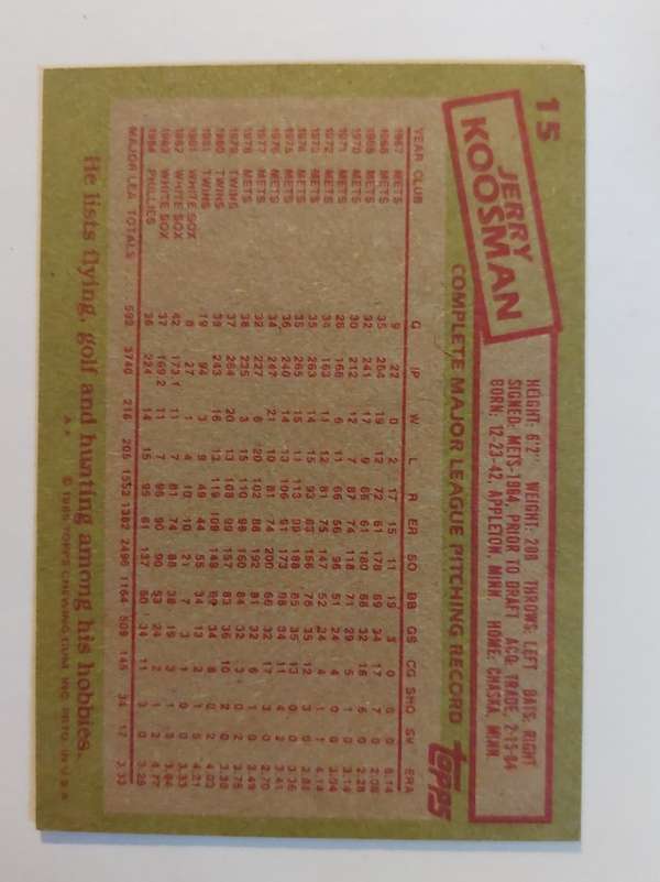 Card back