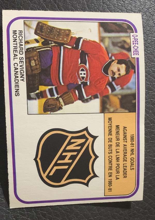1980-81 NHL Goals Against Average Leader (Richard Sevigny)