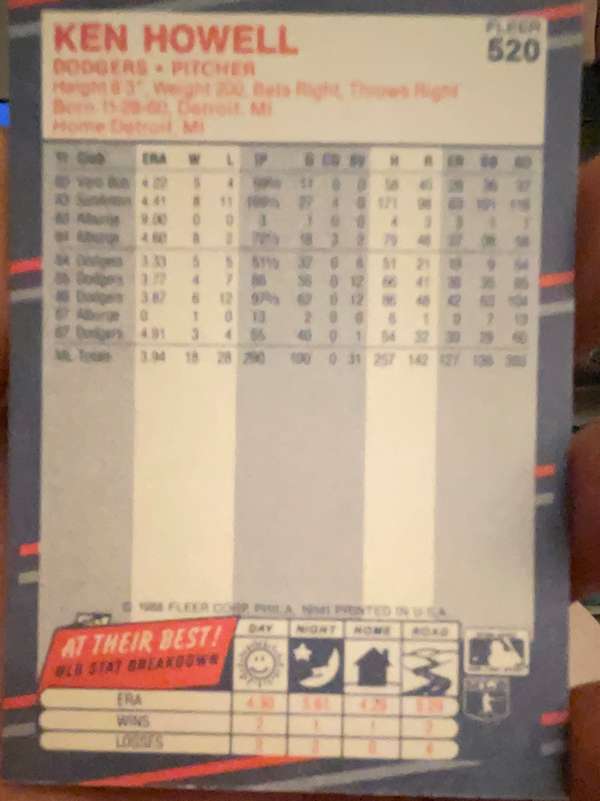 Card back