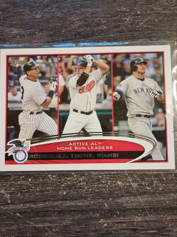 Alex Rodriguez / Jim Thome / Jason Giambi