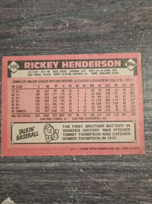 Card back