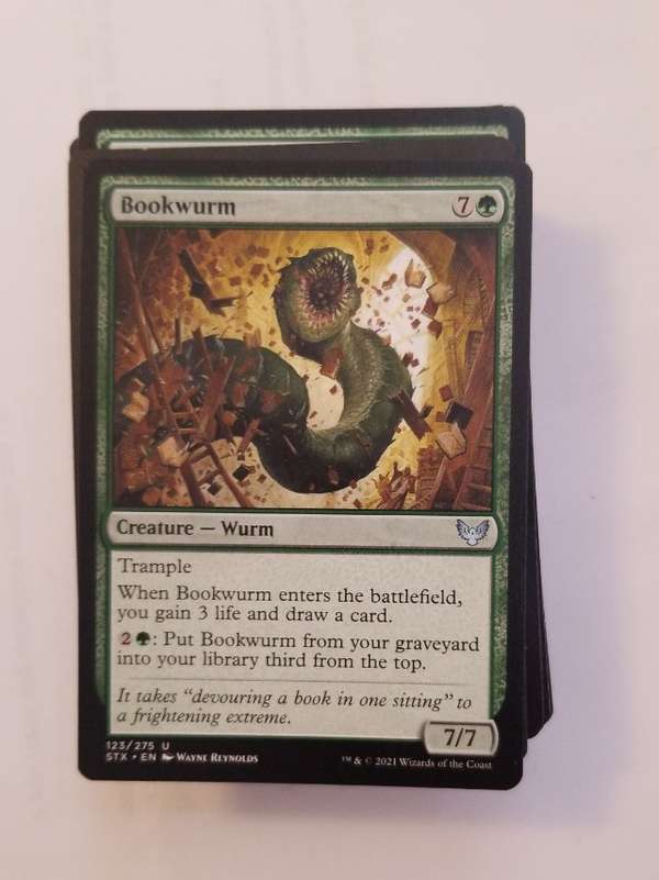 Bookwurm Art Card